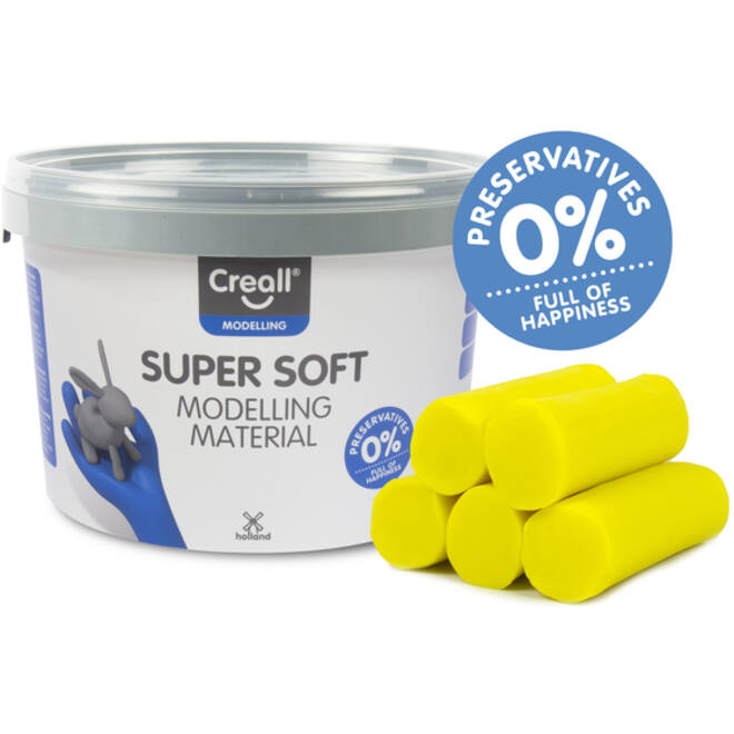 Klei Creall supersoft geel 1750gram