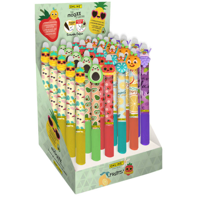 Gelschrijver Online Magixx Fun Fruits 0.7mm assorti