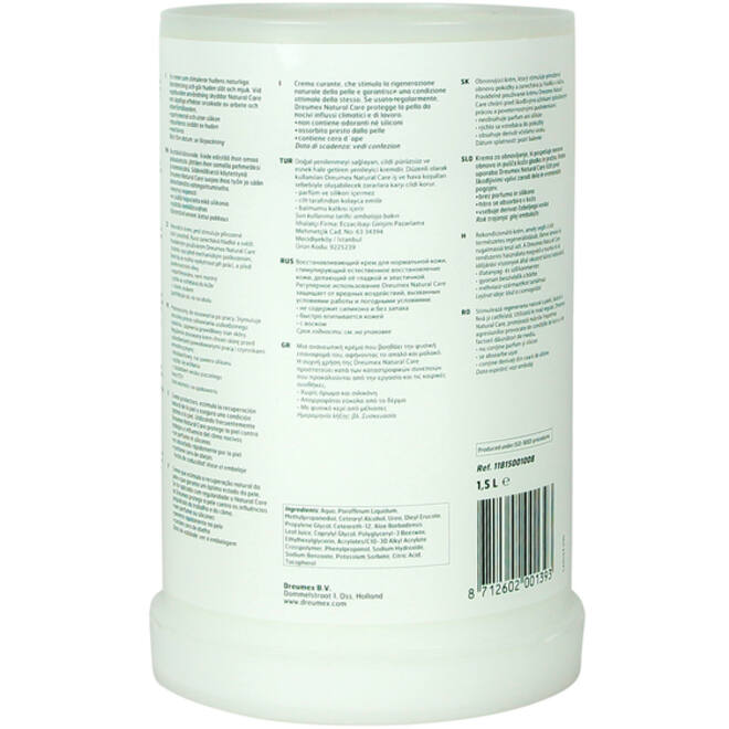 Handcrème Dreumex Natural Care vulling One2clean 1500ml