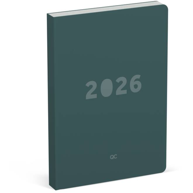 Agenda 2026 Lannoo A5 QC Colour 1dag/1pagina groen