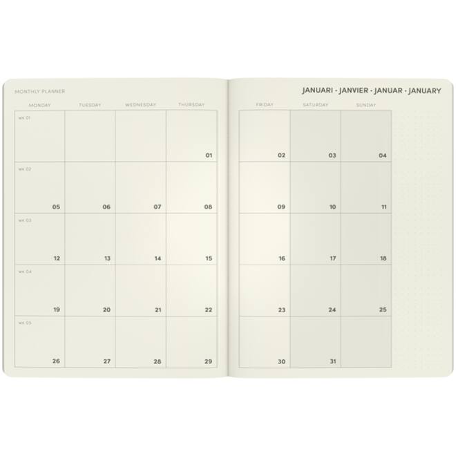 Agenda 2026 Lannoo A5 QC Colour 1dag/1pagina groen