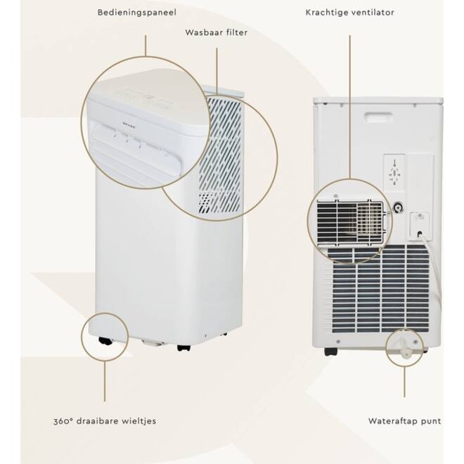 Airconditioning BRASQ MAC9000 9000 BTU wit