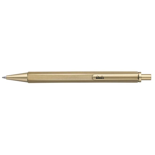 Balpen Rhodia scRipt medium goud