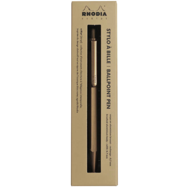 Balpen Rhodia scRipt medium goud