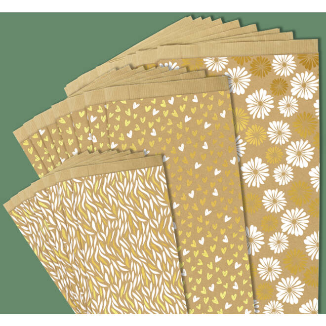 Cadeauzak Claierfontaine 16x30x5cm kraft harten 50 stuks