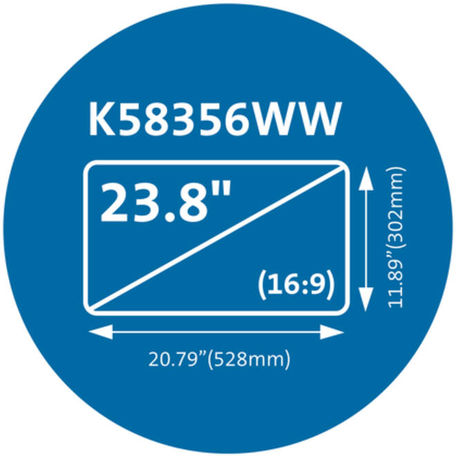 Privacyfilter Kensington MagPro 23.8 inch 16:9