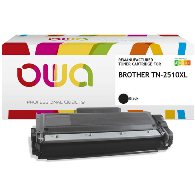 Toner OWA alternatief tbv Brother TN-2510XL zwart