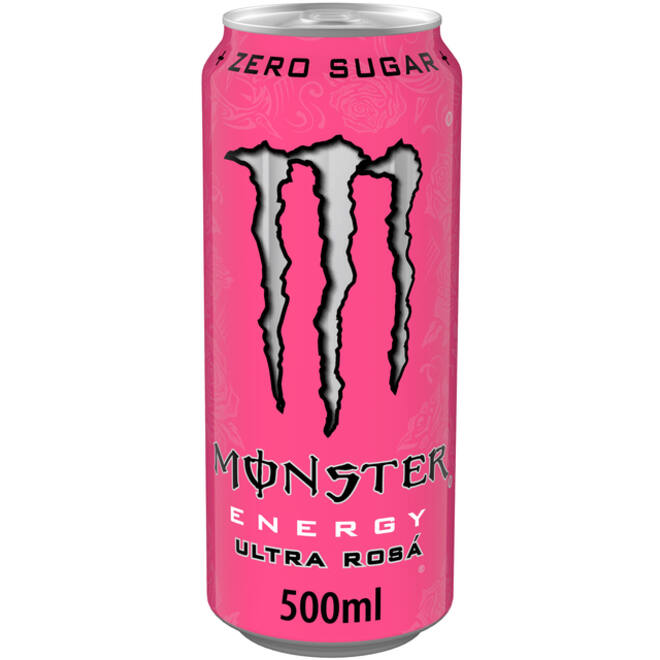 Energiedrank Monster ultra rosa blik suikervrij 500ml