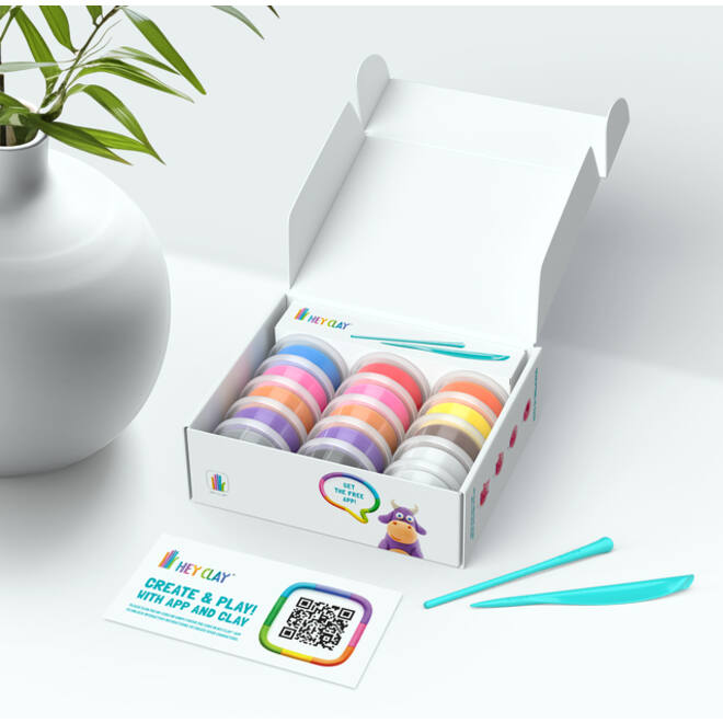 Klei Hey Clay dieren set à 15 delen