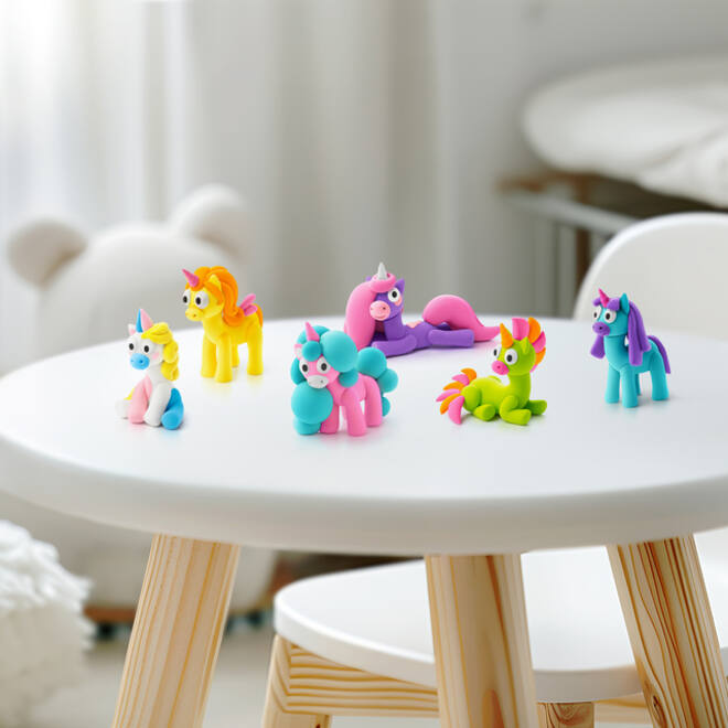 Klei Hey Clay eenhoorn set à 15 delen
