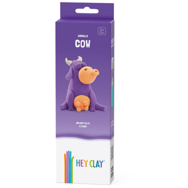 Klei Hey Clay koe set à 3 delen