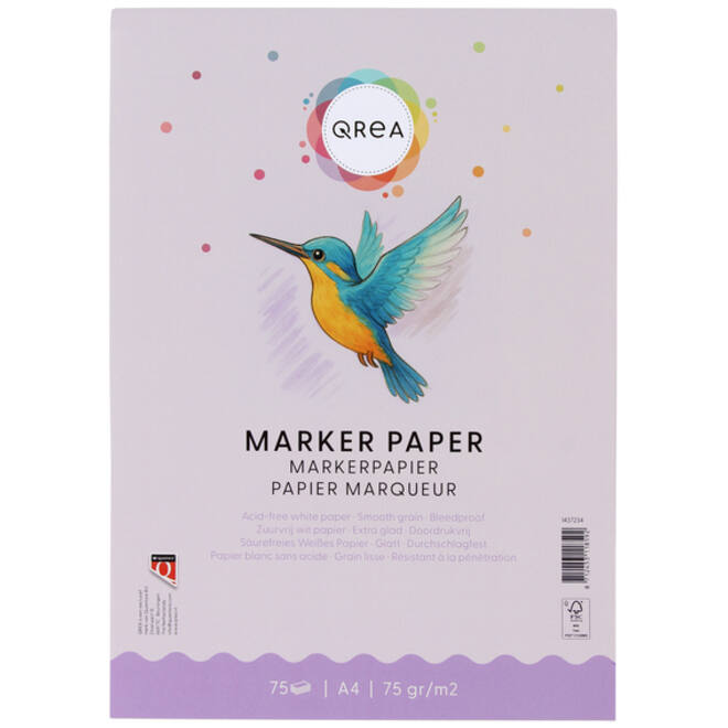 Markerblok Qrea A4 75gram 75vel