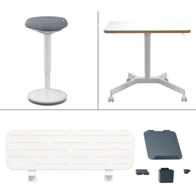 Ergo Mobiele thuiswerkplek set Leitz pakket 1