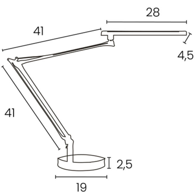 Bureaulamp Unilux Mamboled 2.0 led zwart