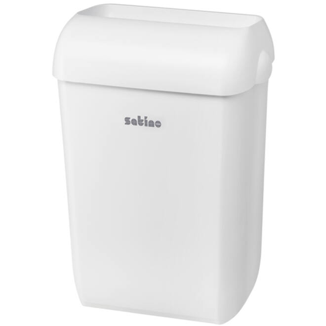 Afvalbak Satino open inworp 43 liter wit 332570