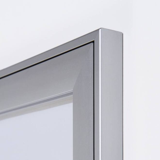 Vitrinebord Quantore luxe 8x A4 B1 gecertificeerd zilver