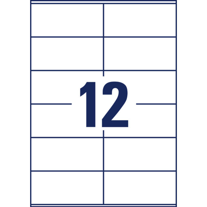 Etiket Avery Zweckform L7875-20 105x48mm 240 etiketten
