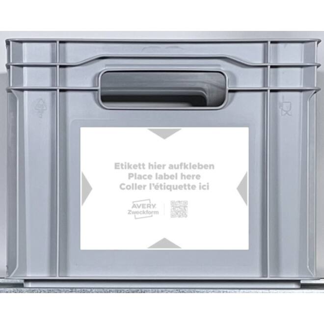 Positioneeretiket Avery Zweckform 8001 120x80mm bedrukt 20 etiketten