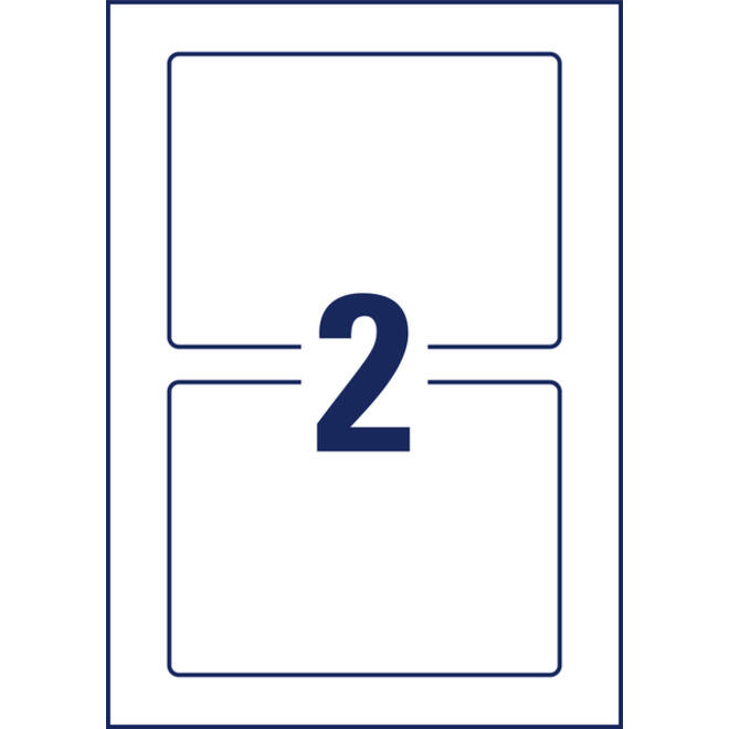 Positioneeretiket Avery Zweckform 8002 160x120mm bedrukt 10 etiketten