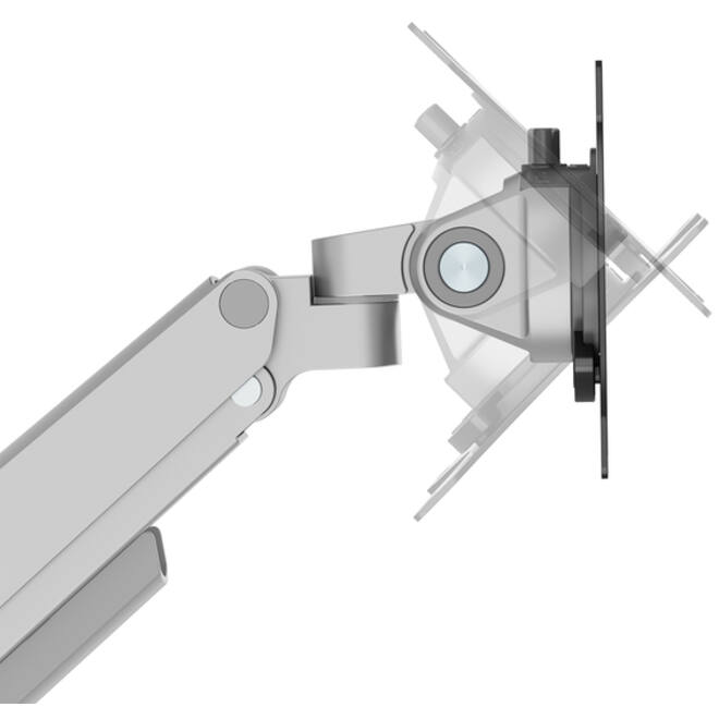 Monitorarm Neomounts NEXT Slim 2 schermen 32 inch zilver