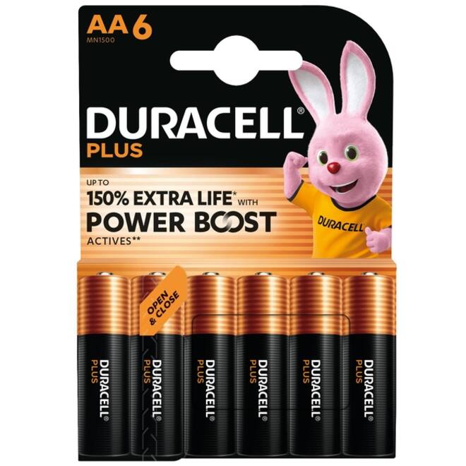 Batterij Duracell Plus Powerboost 6x AA