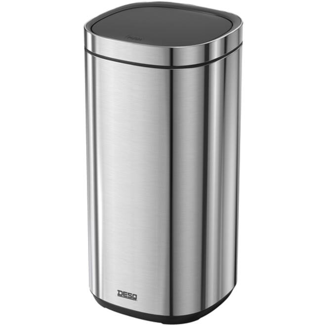 Afvalbak Desq Touch 30 liter RVS zilver