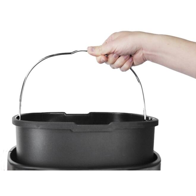 Afvalbak Desq Touch 30 liter RVS zilver