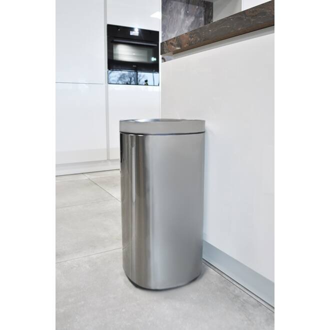 Afvalbak Desq Touch 50 liter RVS zilver