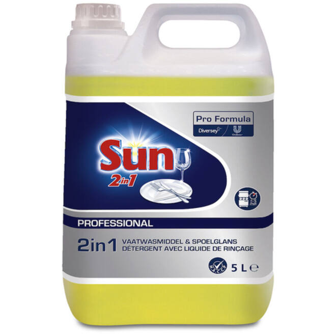Vaatwasmiddel Sun Pro Formula 2in1 vloeibaar 5L
