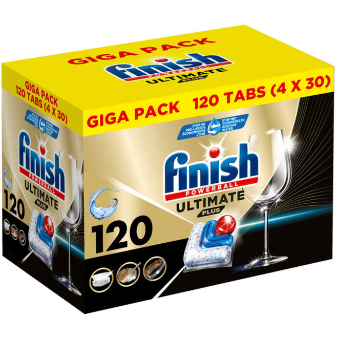 Vaatwastabletten Finish Ultimate plus 120 stuks gigapack