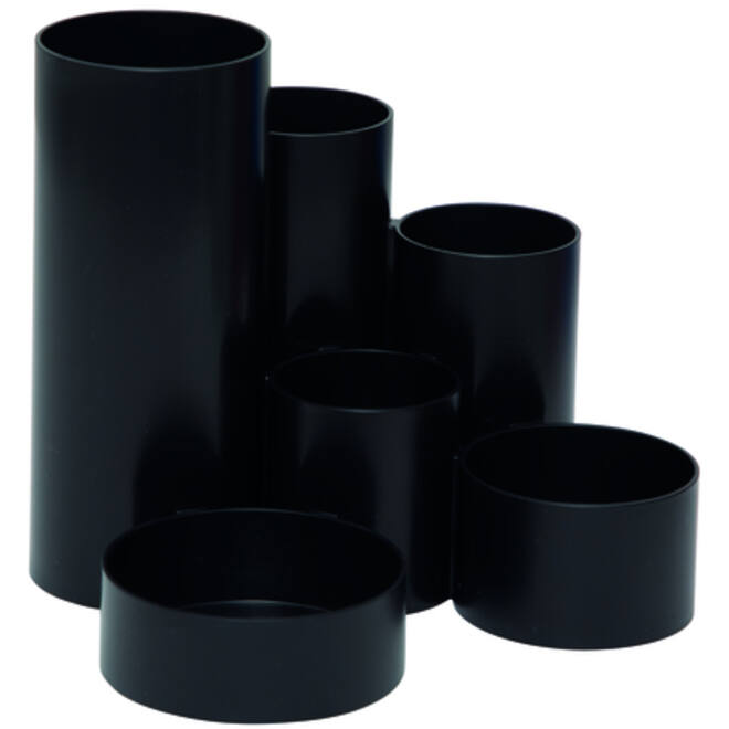 Pennenkoker MAUL tubo 6-vaks Ø150x125mm zwart