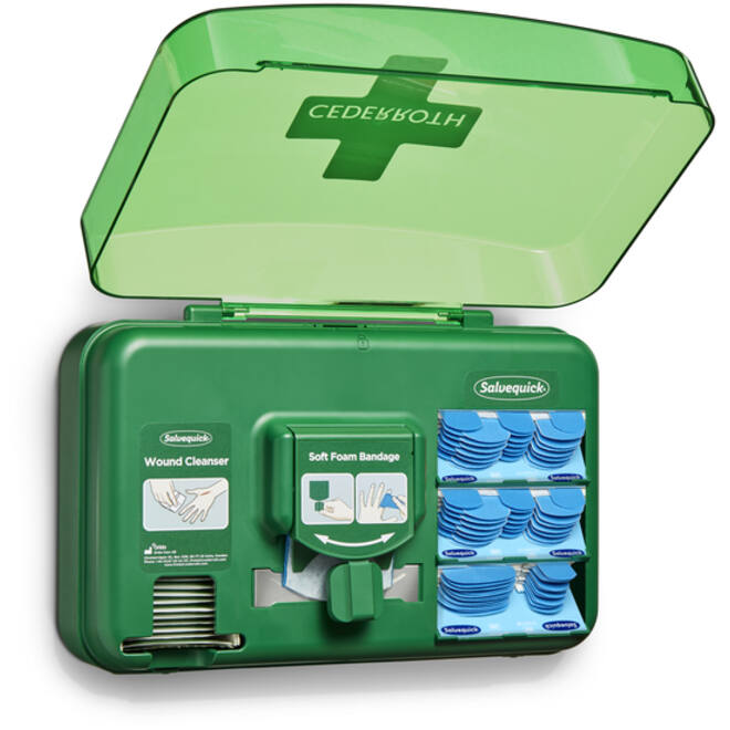 Wond dispenser Cederroth - Salvequick blauw