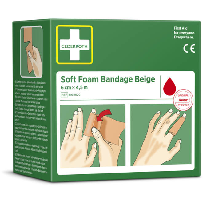 Bandage Cederroth Soft Foam 6cmx4,5m beige