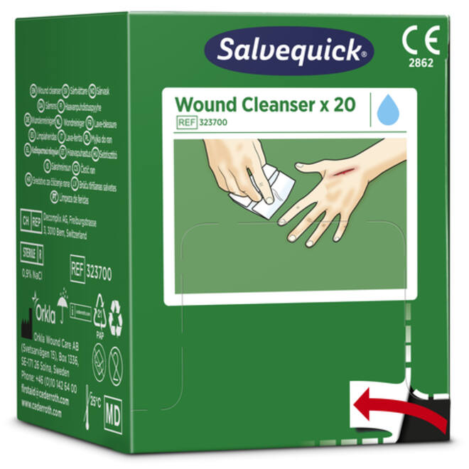 Wondreinigingsdoekjes Salvequick 20 stuks