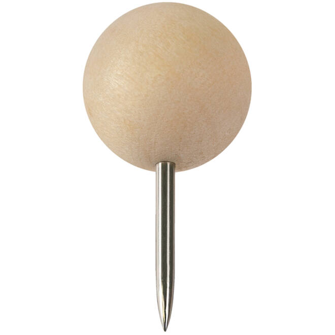 Punaises Nobo hout voor memobord 40 stuks