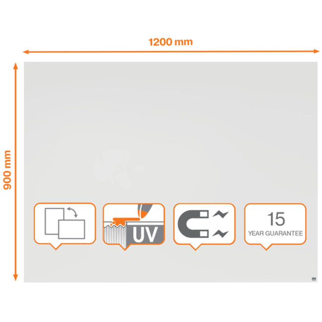 Whiteboard Nobo Infinity randloos 90x120cm