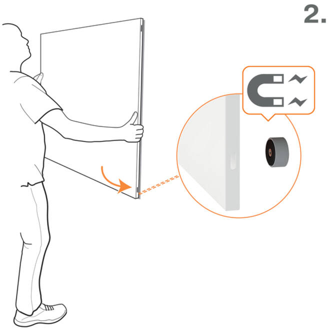 Whiteboard Nobo Infinity randloos 90x120cm