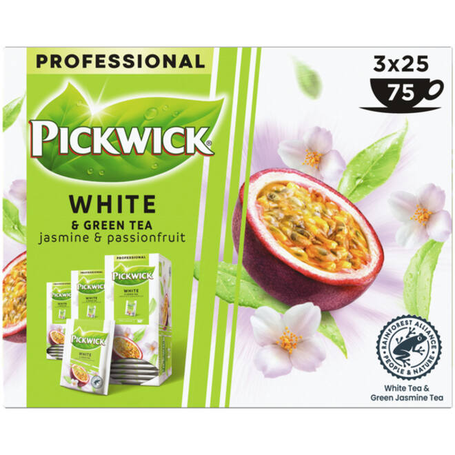 Thee Pickwick white & green jasmin & passionfruit 25x1.5gr