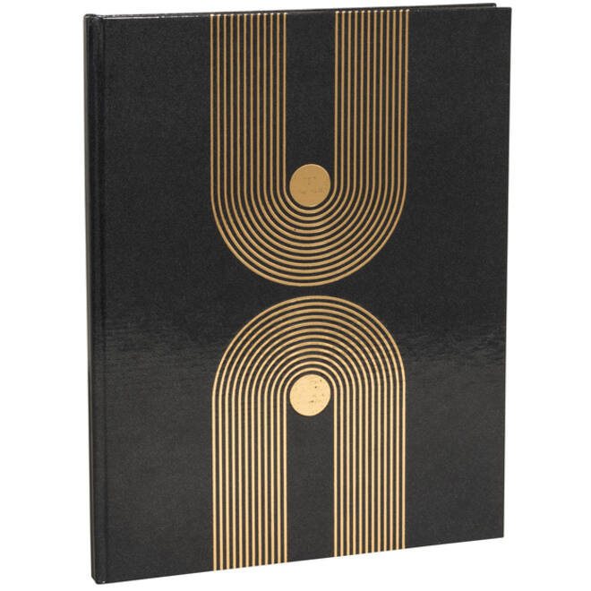 Gastenboek Exacompta Graphik 270x220mm blanco zwart