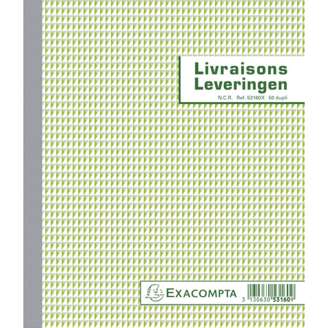 Kasboek Exacompta Manifold leveringen dupli 50vel NL FR