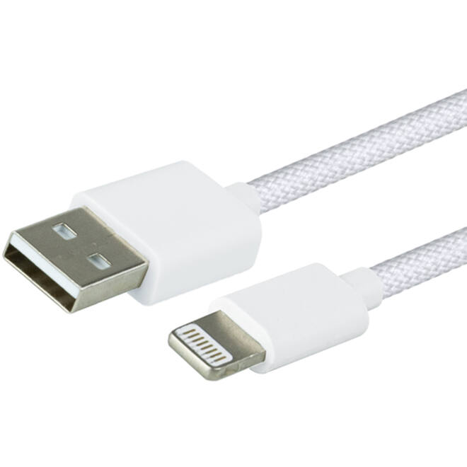 Kabel Green Mouse USB-A to Lightning data Woven 1m