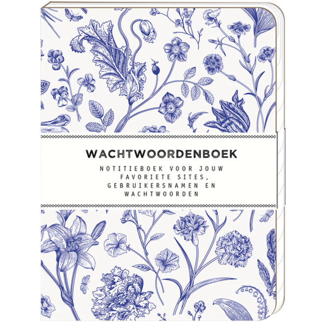 Wachtwoordenboek Interstat softcover 144vel 120x160mm Dutch Blue