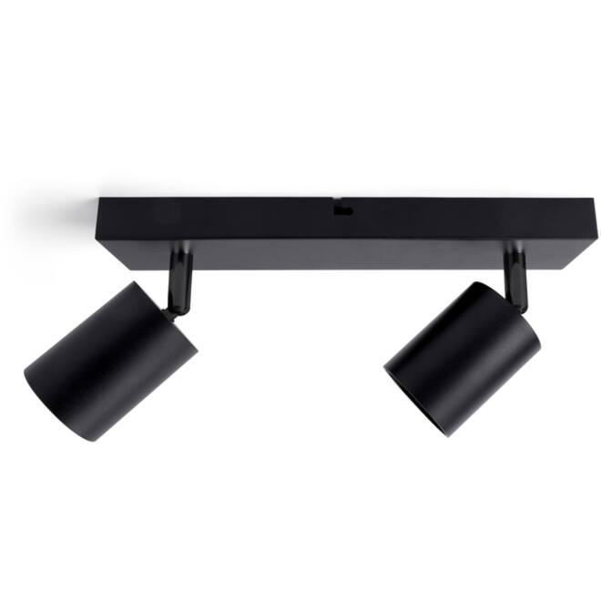 Plafondspot Integral Siena 2 spot IP20 GU10 zwart