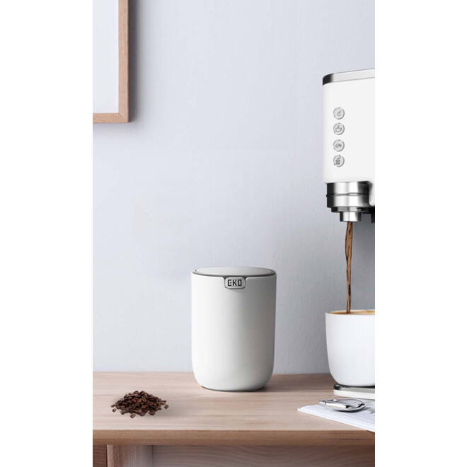 Afvalbak EKO Fandy 2 tafelmodel met swingdeksel 1,5 liter wit