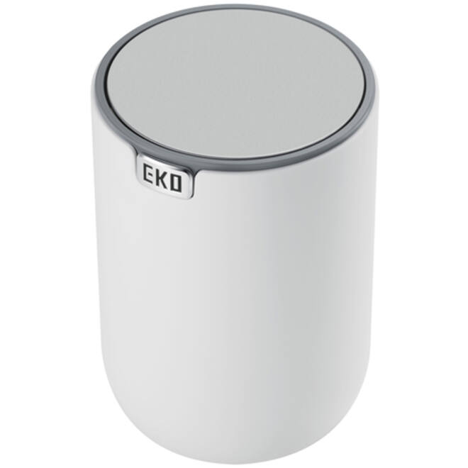 Afvalbak EKO Fandy 2 tafelmodel met swingdeksel 2,2 liter wit