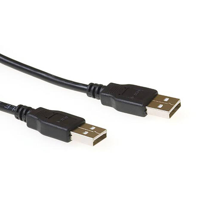 Kabel ACT USB 2.0 M-M zwart 2 meter