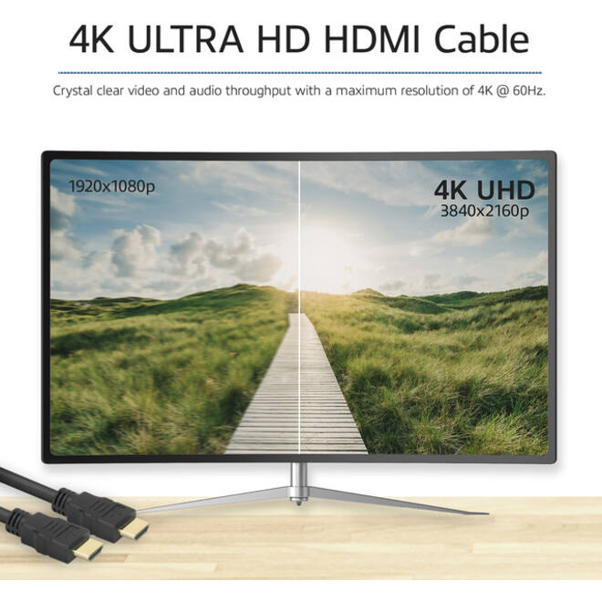 Kabel ACT HS v2.0 HDMI-A male - HDMI-A male (AWG30) 1 meter