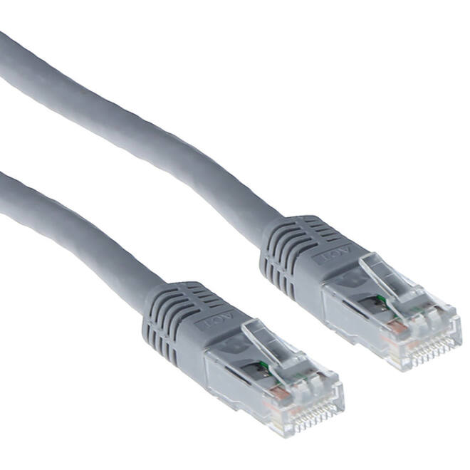 Kabel ACT U/UTP CAT6 patchkabel RJ45 Grijs 7 meter