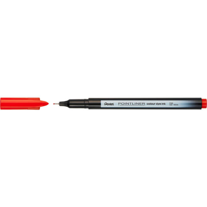 Fineliner Pentel Pointliner S40-B fijn rood