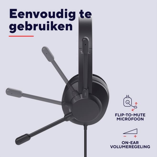 Hoofdtelefoon Trust Ayda Max USB-ENC